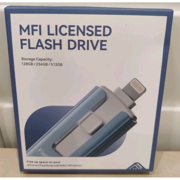 blanbok Other - MFi Certified Flash Drive 256GB for iPhone USB Memory Stick - 256GB (Pink) New